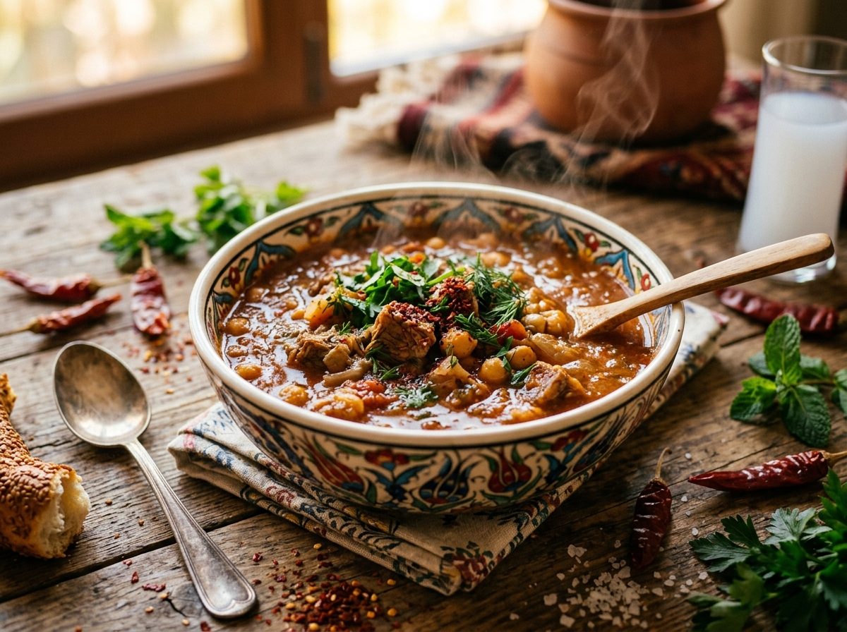 Kırmızı Mercimek Çorbası — Gaziantep Style
